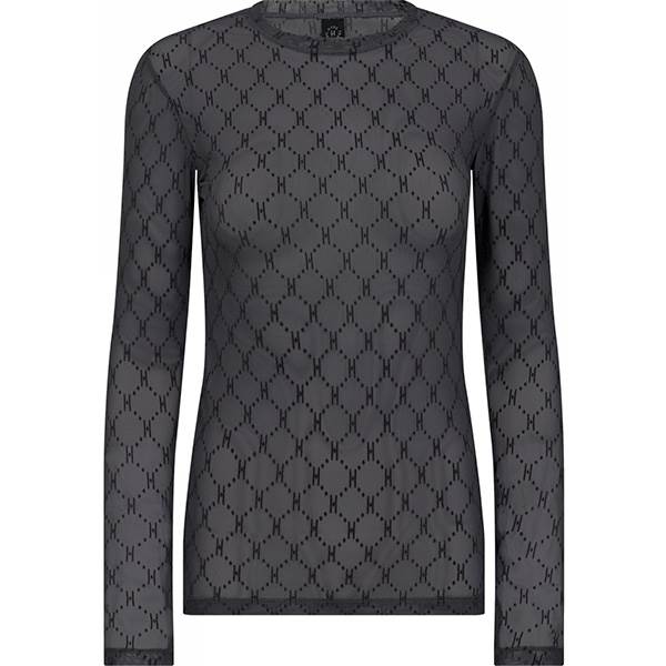 HYPE THE DETAiL mesh blouse - Grey
