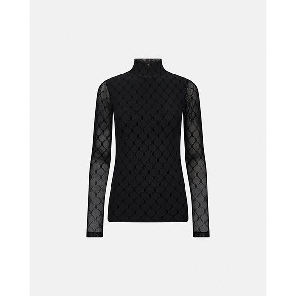 HYPE THE DETAiL mesh high neck - Black 