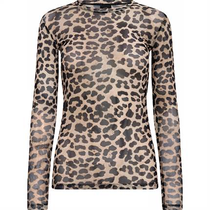 HYPE THE DETAiL mesh blouse w/print - Multicolour