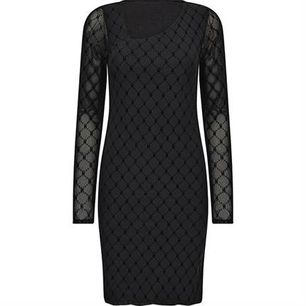 HYPE THE DETAiL mesh dress - Black 