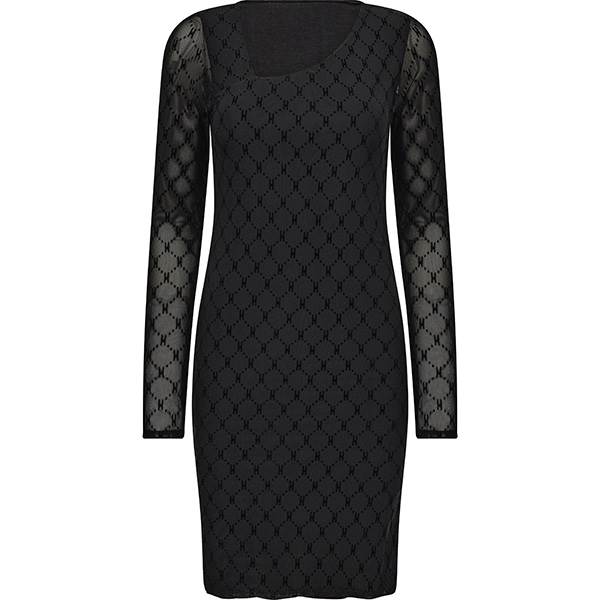 HYPE THE DETAiL mesh dress - Black 