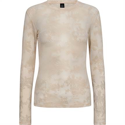 HYPE THE DETAiL lace blouse - Nude