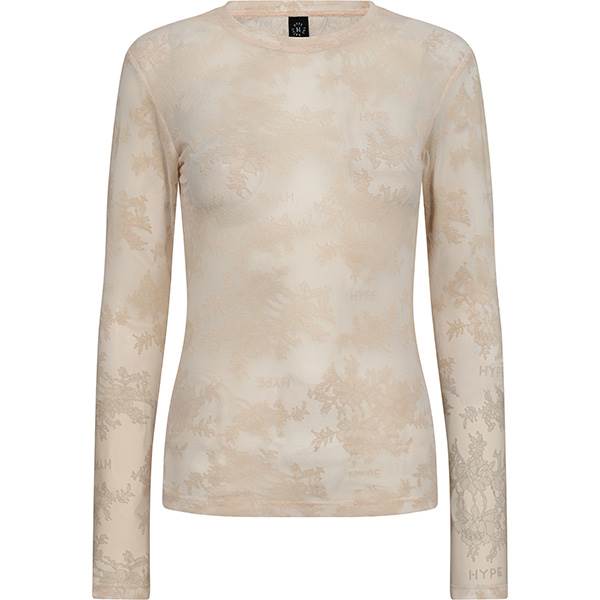 HYPE THE DETAiL lace blouse - Nude