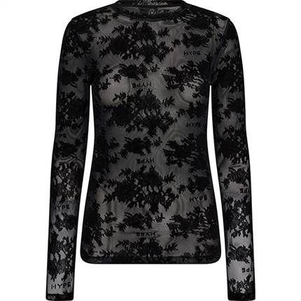 HYPE THE DETAiL lace blouse - Black