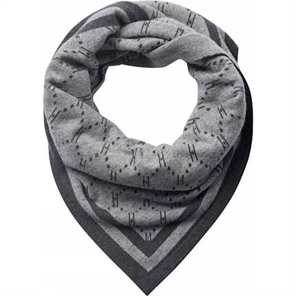 HYPE THE DETAiL tørklæde med logo - Light grey melange 