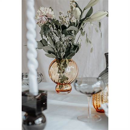 Specktrum Meadow swirl vase, small - Amber 