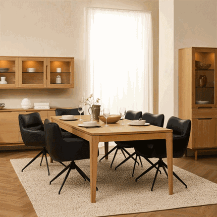 Kerteminde Spisebord inkl. 2 tillægsplader