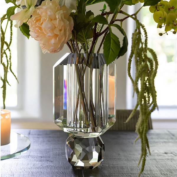 Specktrum Storm vase - Clear/Light smoke 