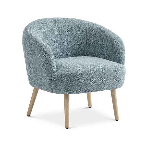 Conrad lounge chair - Egg blue - Vista - Natur træ