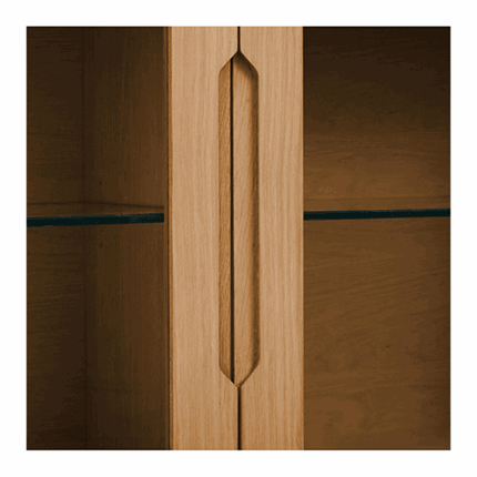 Kerteminde væghængt vitrineskab med 3 sektioner