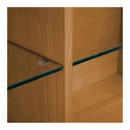 Kerteminde væghængt vitrineskab med 3 sektioner