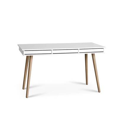  Mistral Skrivebordsben - hvidpigmenteret lak