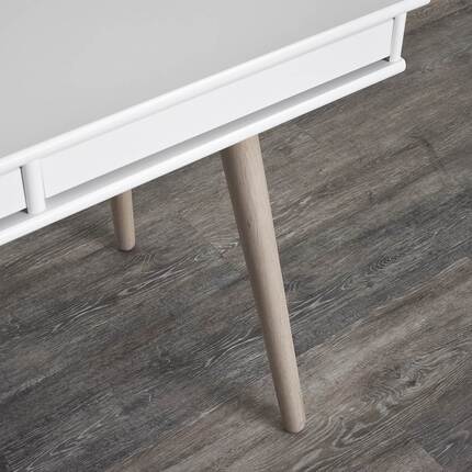  Mistral Skrivebordsben - hvidpigmenteret lak