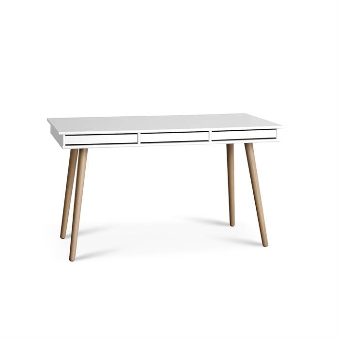  Mistral Skrivebordsben - hvidpigmenteret lak