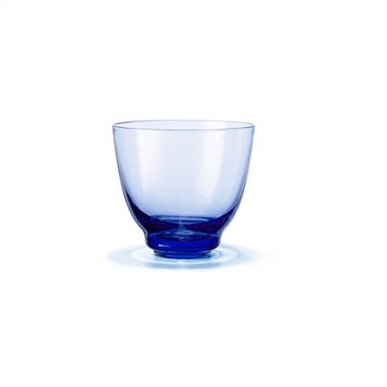 Holmegaard Flow vandglas 35 cl - Mørk blå
