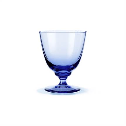 Holmegaard Flow glas på fod 35 cl - Mørk blå 