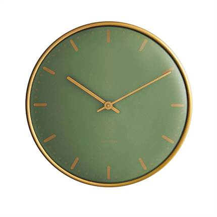 Arne Jacobsen City Hall vægur, Ø:29 cm - Grøn 