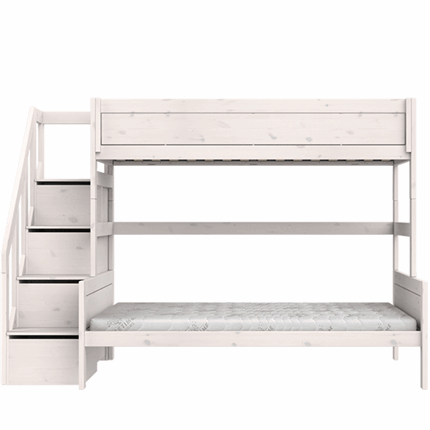 LIFETIME Kidsrooms Familie køjeseng med trappe 90/120x200 cm