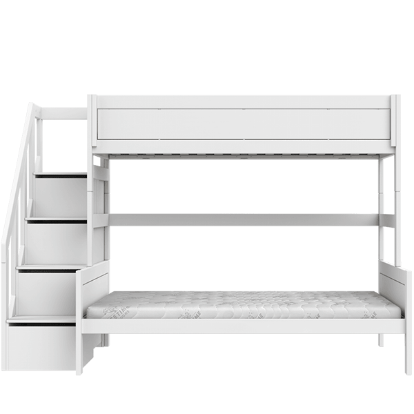 LIFETIME Kidsrooms Familie køjeseng med trappe 90/120x200 cm