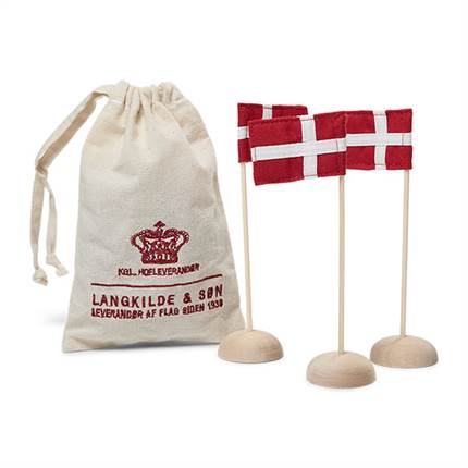 Langkilde & Søn Mini bordflag 3 stk