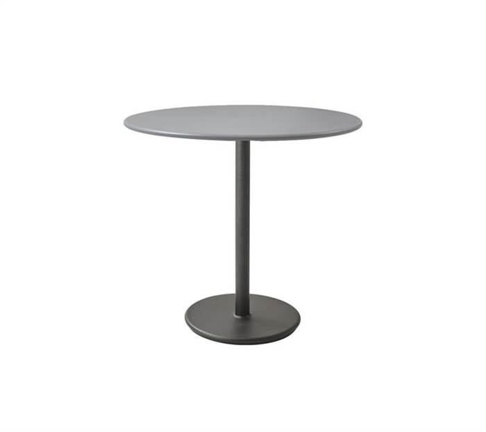 Se Cane-Line Go cafébord - Ø80 cm -Lavagrå / lysegrå hos Erling Christensen Møbler
