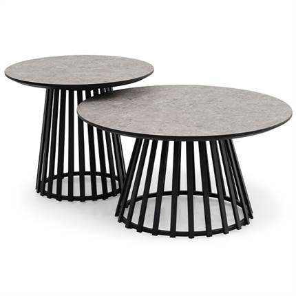 Lexpo living Samos coffee tables Ø60 / Ø80 cm - Sæt af 2