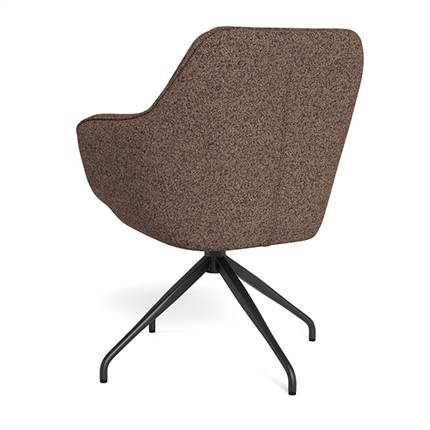 Luna spisebordsstol - Brun bouclé