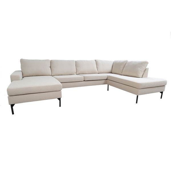 Sindal sofa med chaiselong og open-end - Sand - venstrevendt