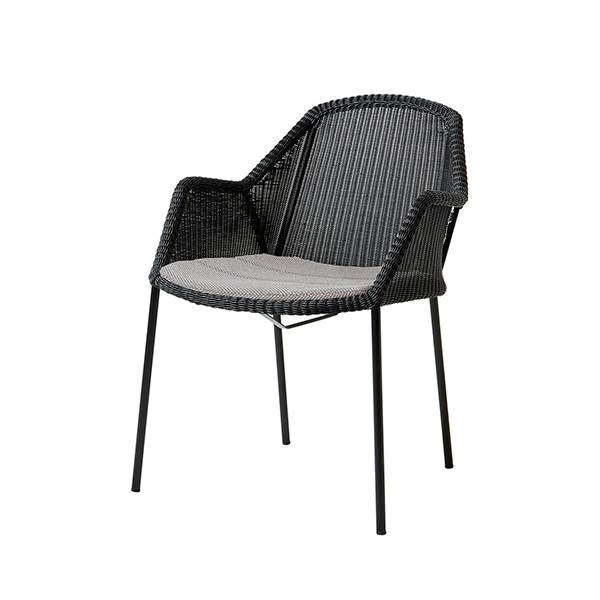 Cane-line Breeze havestol - Sort - Focus light grey
