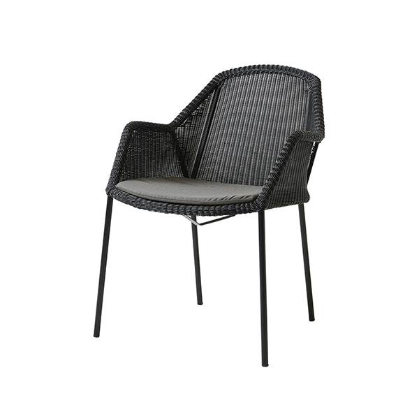 Cane-line Breeze havestol - Sort - Natté taupe
