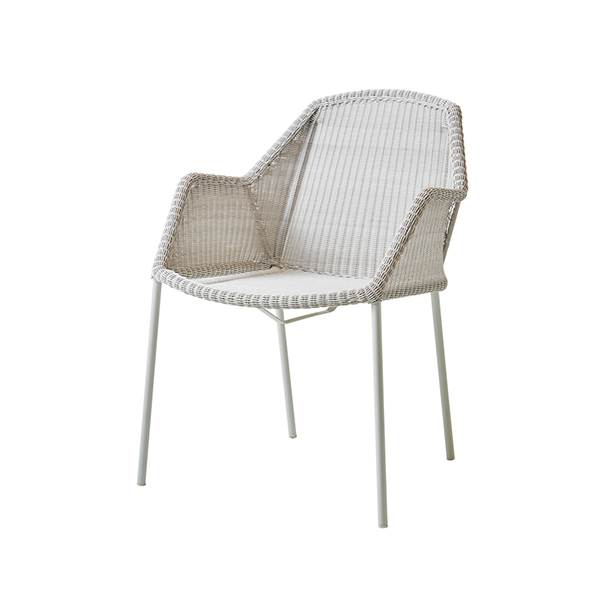 Cane-line Breeze havestol - Hvid - Ingen hynde