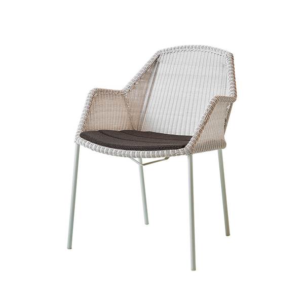 Cane-line Breeze havestol - Hvid - Focus dark grey