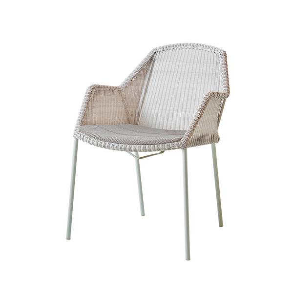 Cane-line Breeze havestol - Hvid - Focus light grey