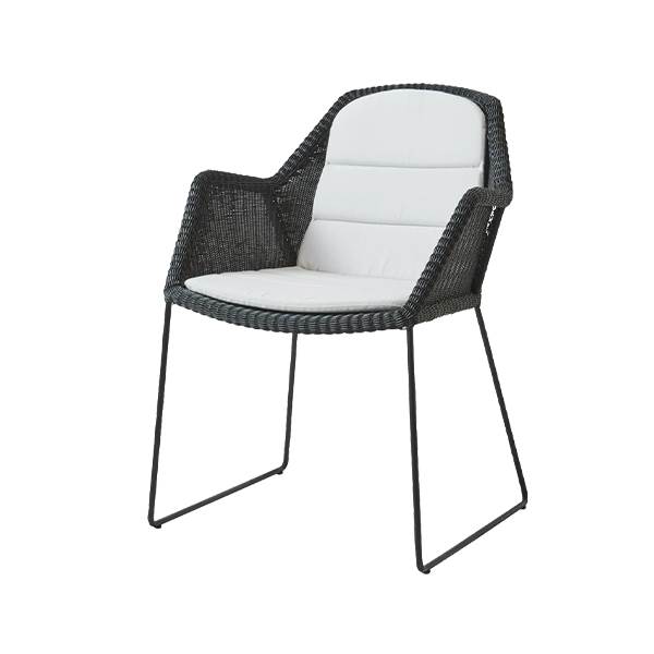 Cane-line Breeze havestol - Sort - White : Erling Christensen Møbler