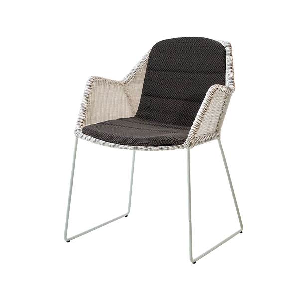 Cane-line Breeze havestol - White - Focus Dark grey : Erling Christensen Møbler