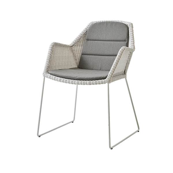 Cane-line Breeze havestol - White - Taupe : Erling Christensen Møbler