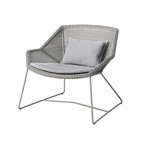 Cane-line Breeze loungestol – Taupe – Natté light grey