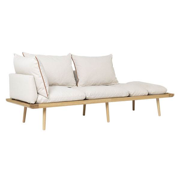 Se Umage Lounge Around 3 seater sofa - Eg - White sands hos Erling Christensen Møbler