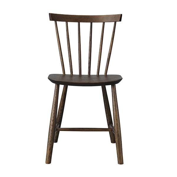 15: FDB Møbler - J46 spisebordsstol i røgfarvet eg