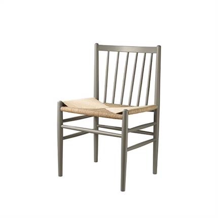 FDB Møbler - J80 spisebordsstol - Moss grey bøg med natur flet