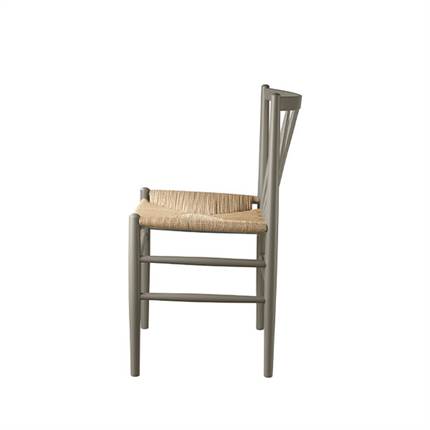 FDB Møbler - J80 spisebordsstol - Moss grey bøg med natur flet