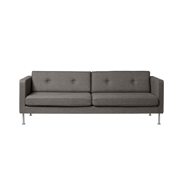 FDB Møbler L42 Firhøj 3 pers. sofa - Camden / Stål