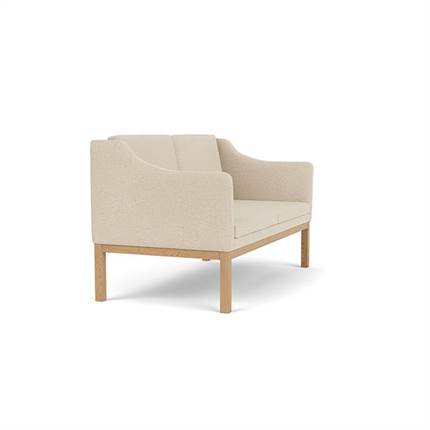 L45 mogens koch 2 personers sofa i beige set fra siden