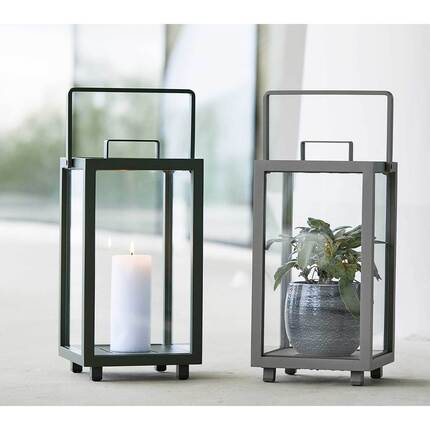 Cane-line Lighthouse lanterne - lille - H: 42 cm - Lava grey