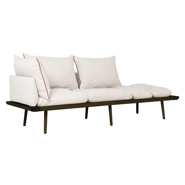 Se Umage Lounge Around 3 seater sofa - Mørk eg - White sands hos Erling Christensen Møbler