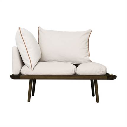Umage Lounge Around 1,5 seater - Mørk eg - White sands