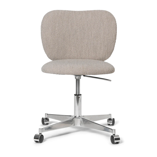 Rico kontorstol med soft boucle stof i beige