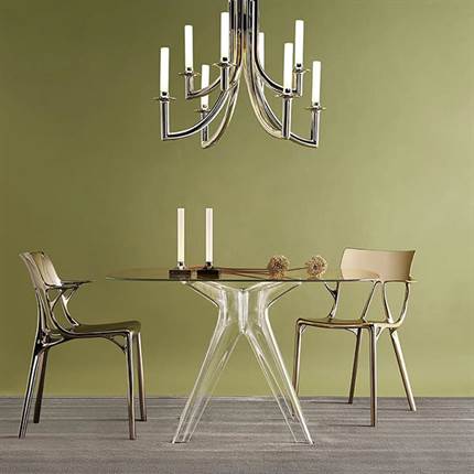 Kartell A.I. spisebordsstol Bronze