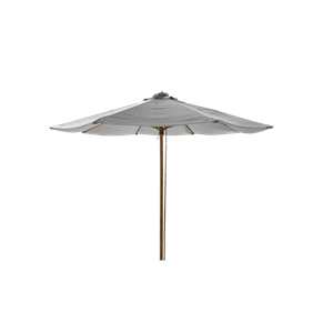 Cane-Line Classic parasol med snoretræk i lys grå - ø300 cm