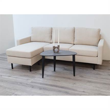 Sindal 3 pers. sofa med chaiselong - sand